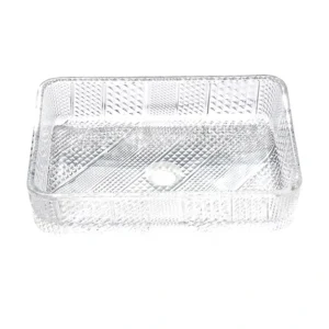 LS-GL5 Above Counter Crystal Glass Sink