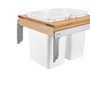 21" Wood Top Mount Waste Container